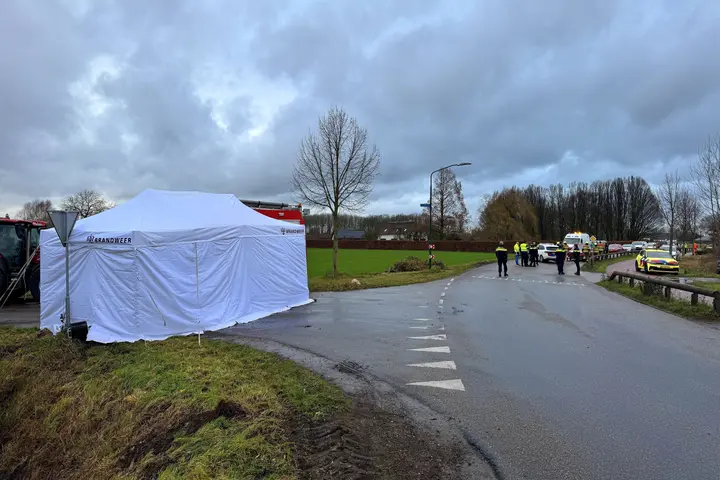 ongeval met vrachtwagen in Sint Anthonis