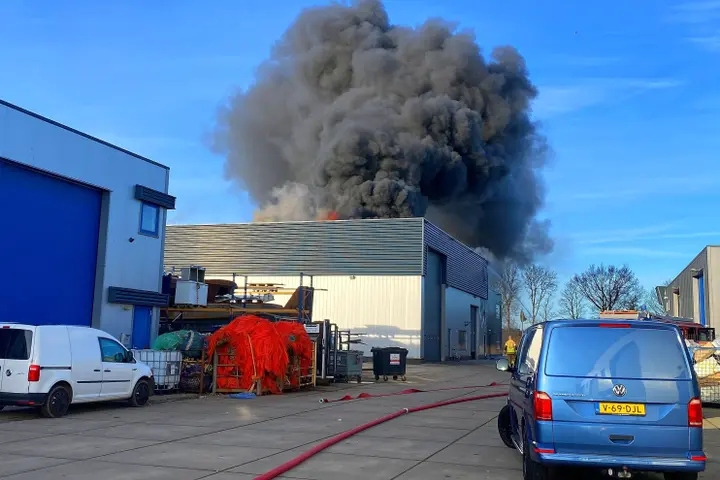 Brand op Urk