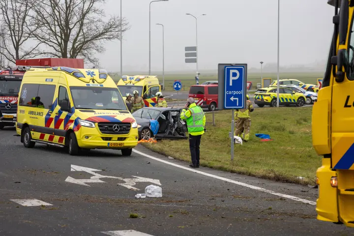Zwaargewonde ongeval Nieuwerbrug aan den Rijn1