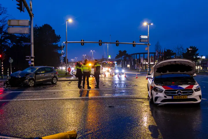 Botsing na achtervolging in Tilburg
