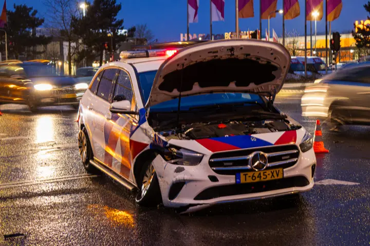Botsing na achtervolging in Tilburg