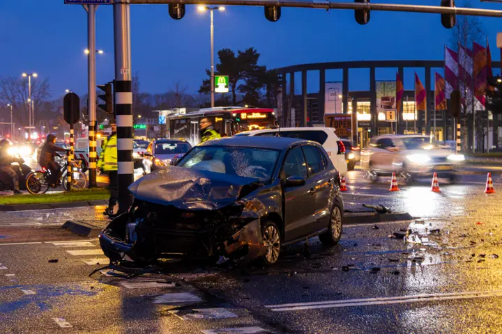Botsing na achtervolging in Tilburg