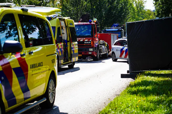 Fietser overleden leiden