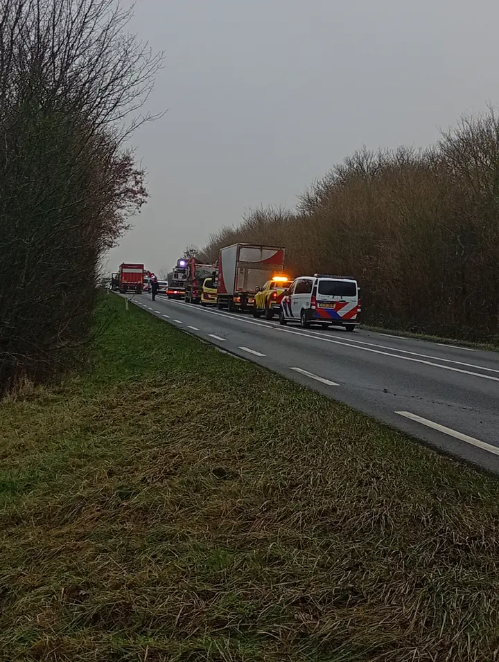 Ongeval vrachtwagen Nieuwveen