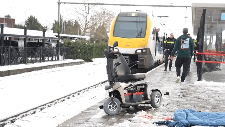 Scootmobiel trein ongeluk Gilze-Rijen