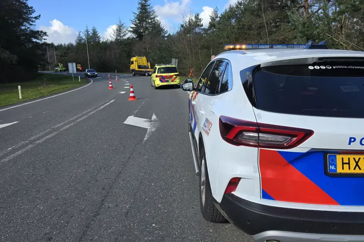 Busje van de weg Leusden