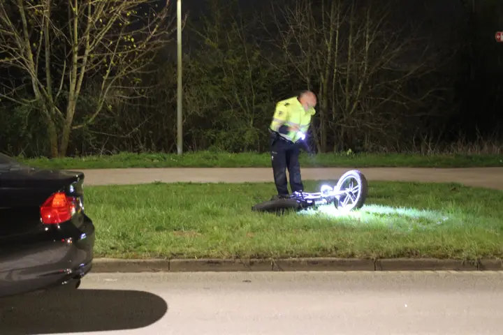 Ongeval Dordrecht fatbike auto