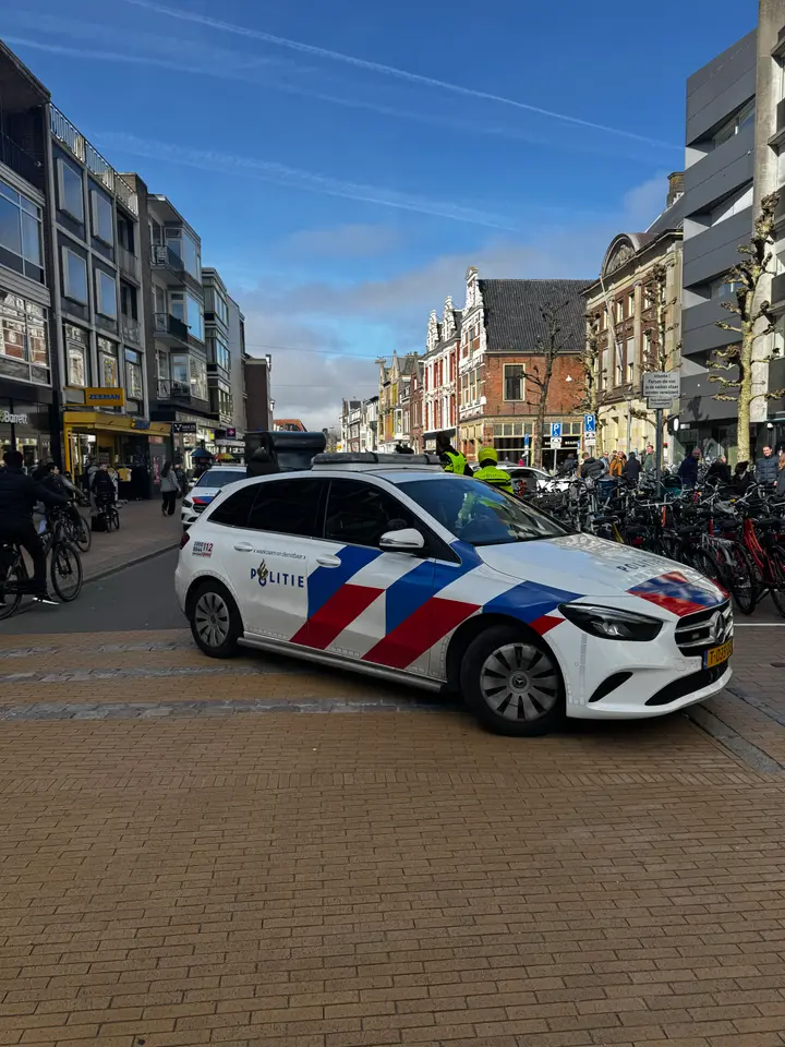 Politie Groningen oude Ebbingestraat