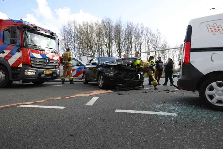 Zwaar ongeval op IJsselmonde Randweg Rotterdam