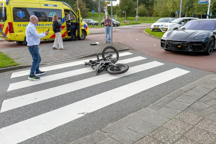 Fatbike aangereden Porsche Rotterdam