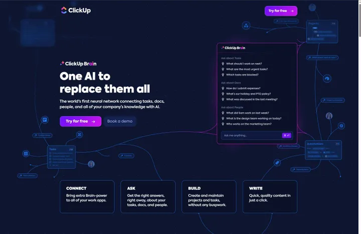ClickUp interface