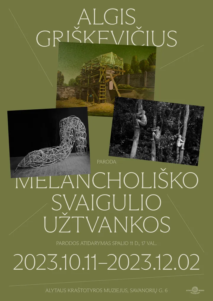 algio griskeviciaus parodos plakatas