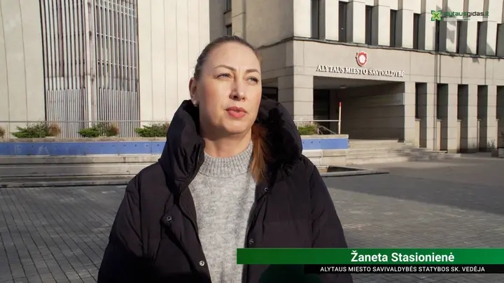 Alytaus miesto savivaldybės Statybos sk. vedėja Žaneta Stasionienė.