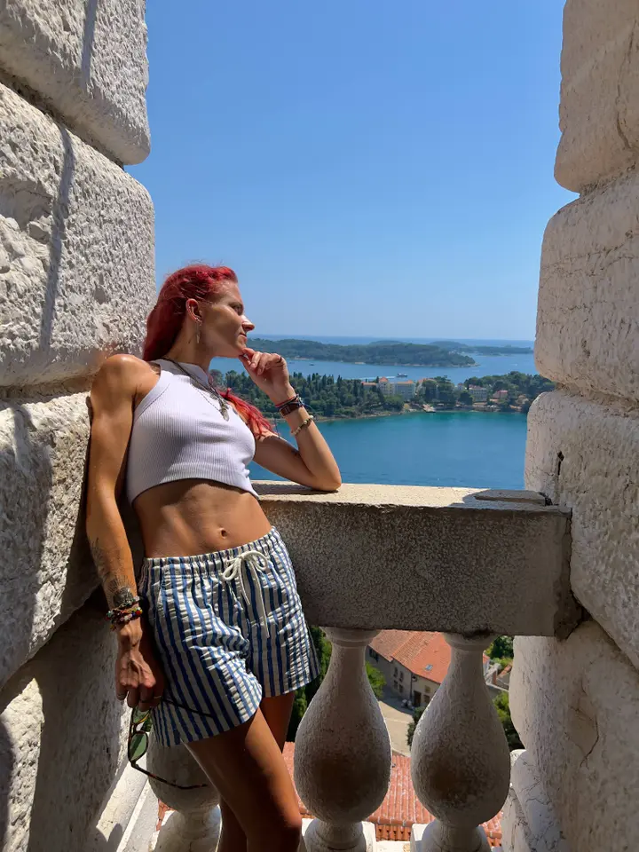 Rovinj, Kroatija Tolumoje matosi sala Sveti Andrija