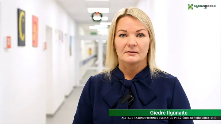 Giedrė Ilgūnaitė Alytaus rajono savivaldybėspirminės sveikatos priežiūros centro direktorė