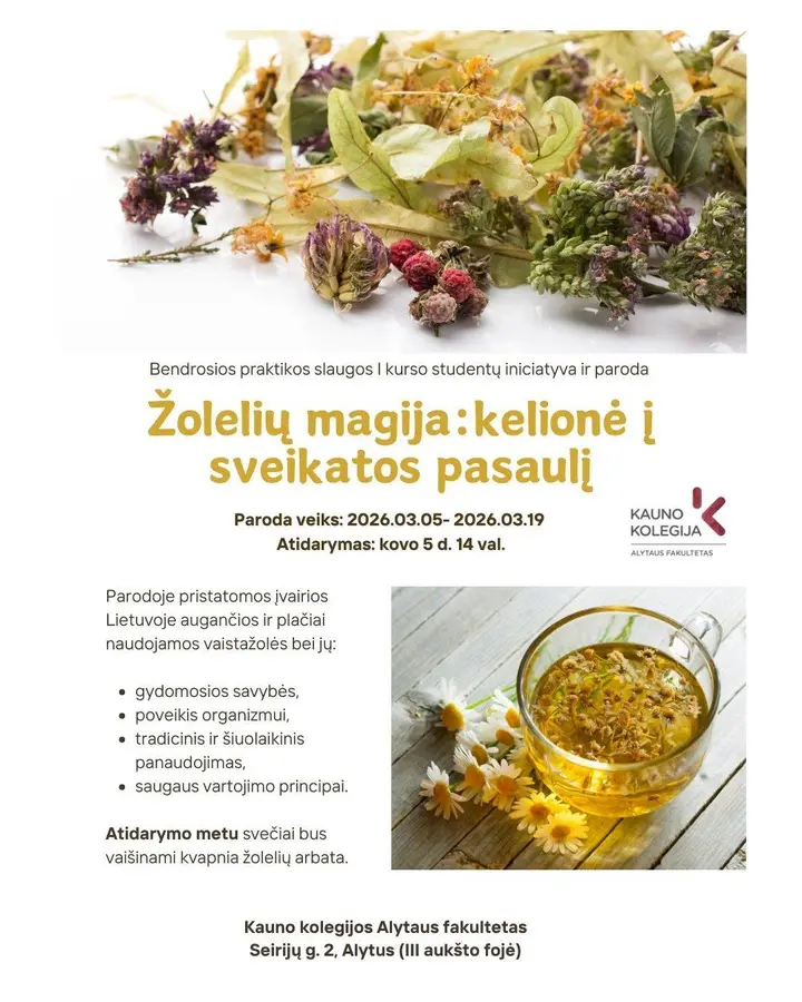 1. Žolelių magijakelionė į sveikatos pasaulį