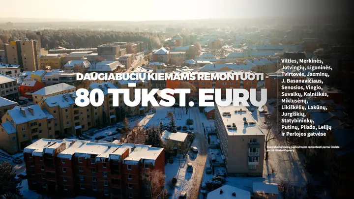 Geresni įvažiavimai
į daugiabučių kiemus