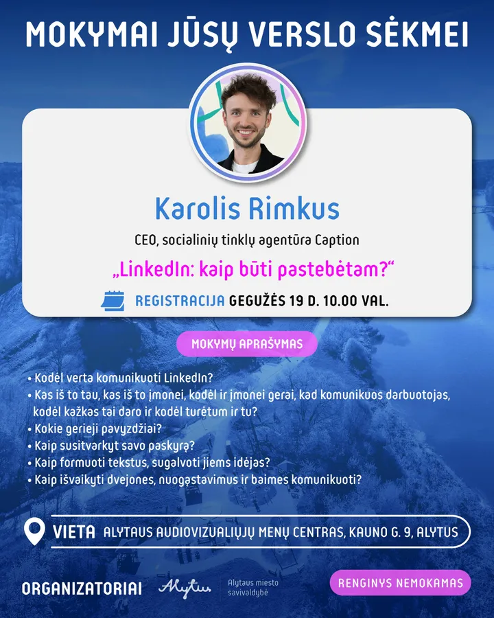 LinkedIN mokymai Alytuje