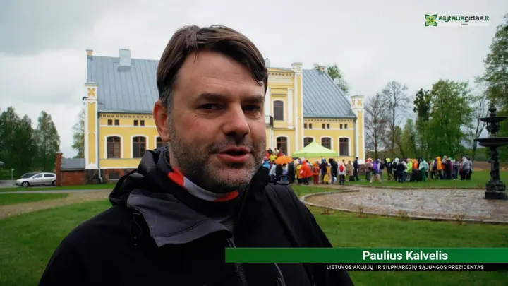 Lietuvos aklųjų ir silpnaregių sąjungos prezidentas Paulius Kalvelis