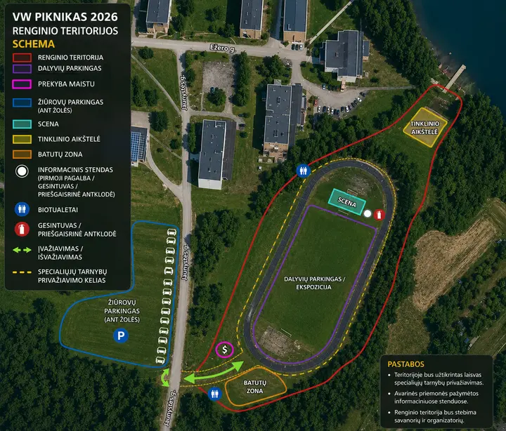 Dėmesio! Piknikas vyks Daugų stadione, o ne Daugų saloje!