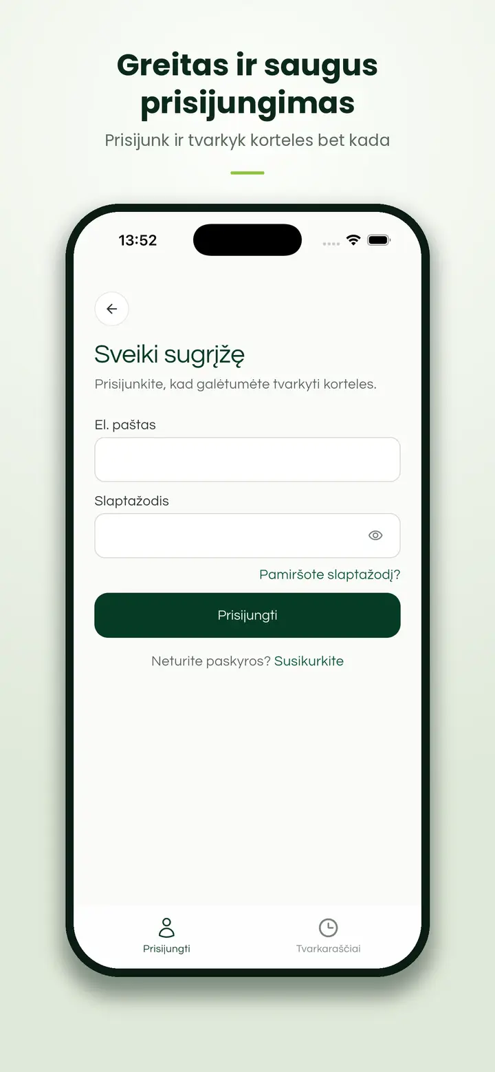 Edzūkija programėlė 2
