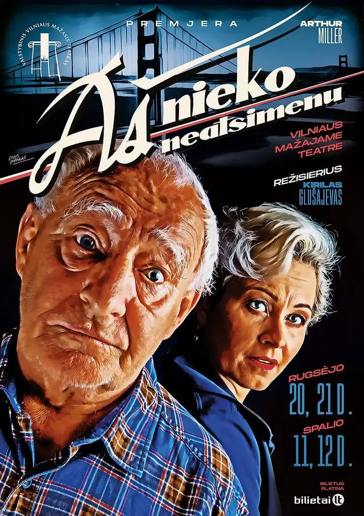 Teatrinio plakato publikos prizas. „Aš nieko neatsimenu“, autorius Pijus Burakas 2018