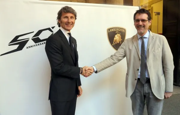 Stephan Winkelmann e Virginio-Merola per i 50 anni Lamborghini