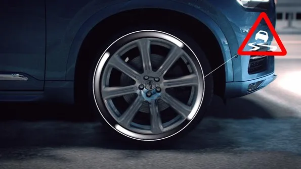 159542 Slippery Road Alert technology by Volvo Cars