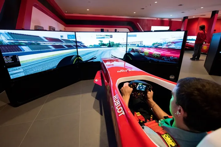 Il simulatore del nuovo Ferrari Land