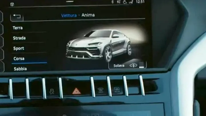 Urus in modalità corsa