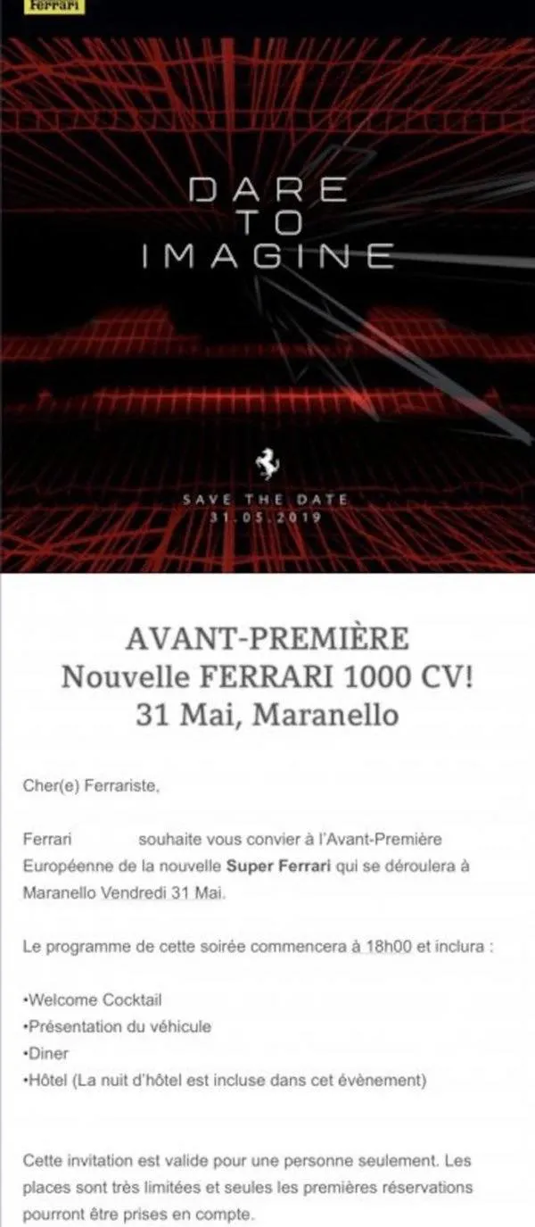 ferrari ibrida 1000cv