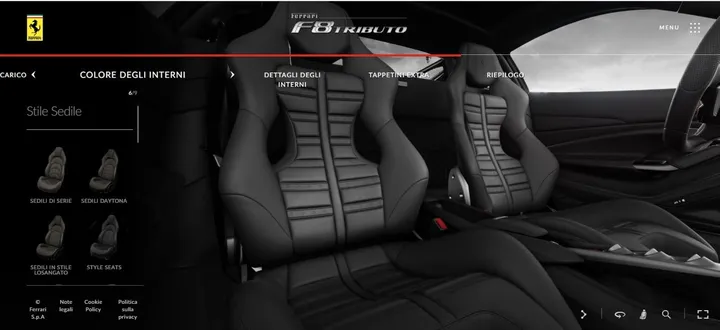 Configuratore F8 Tributo