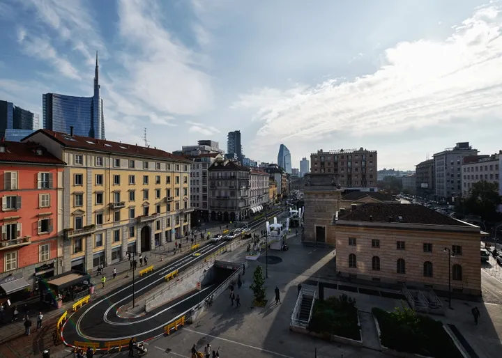 pista mini cooper SE a Milano Green Week 2019