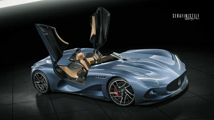 maserati millemiglia concept rendering portiere