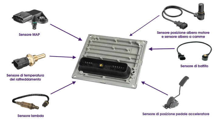 centralina motore input
