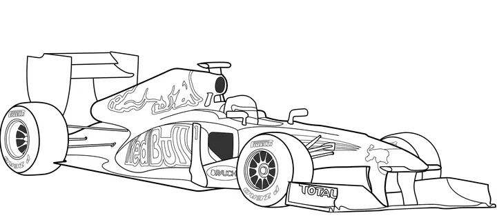 disegni da colorare auto F1