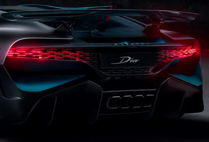 bugatti divo exhaust detail