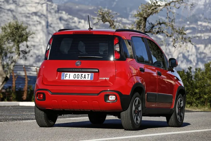 fiat panda red