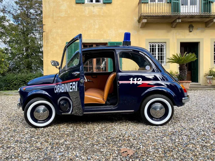 1970 fiat 500 police car 00023