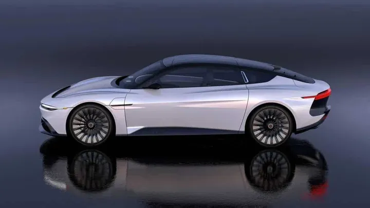nuova delorean vista laterale
