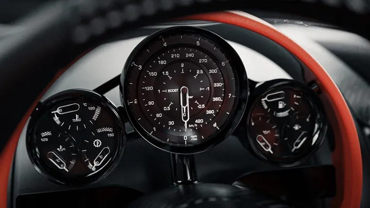 koenigsegg cc850 quadro strumenti