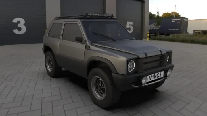 panda 4x4 restomod front