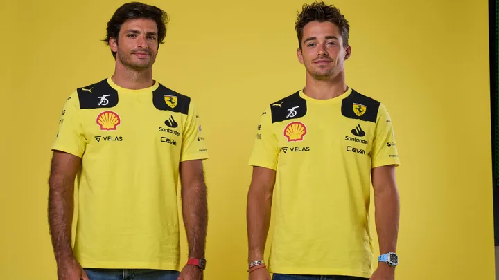 sainz leclerc giallo modena