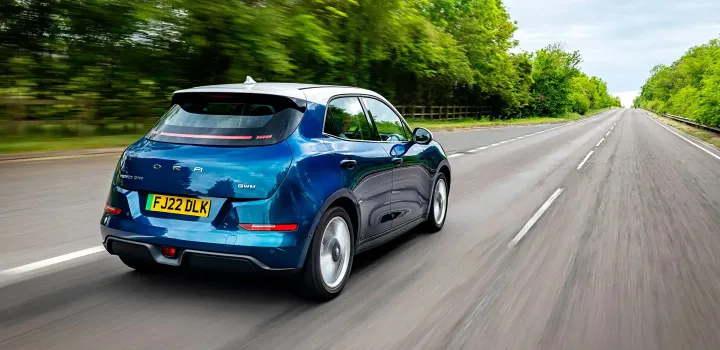 ora funky cat blue country road rear