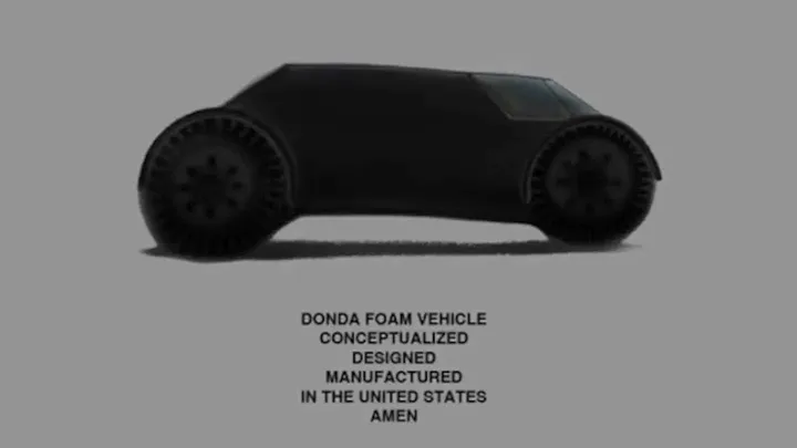 kanye west concept donda foam vehicle