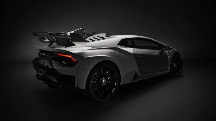 Lamborghini STO cyberpunk rear