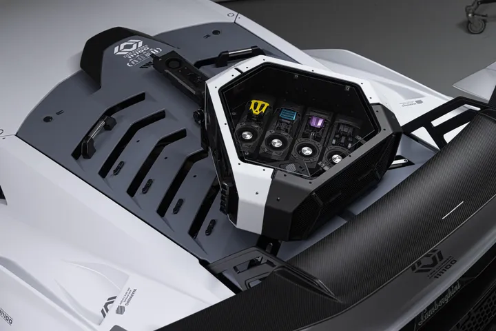 Particolare Lamborghini STO cyberpunk