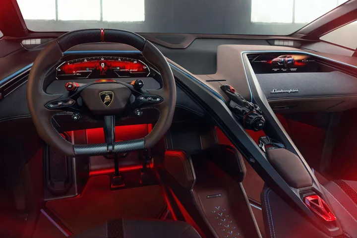 lamborghini lanzador concept cockpit