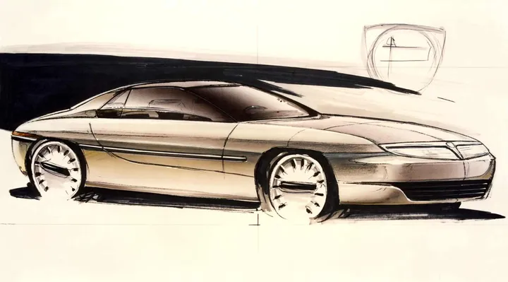 lancia kayak bertone schizzo