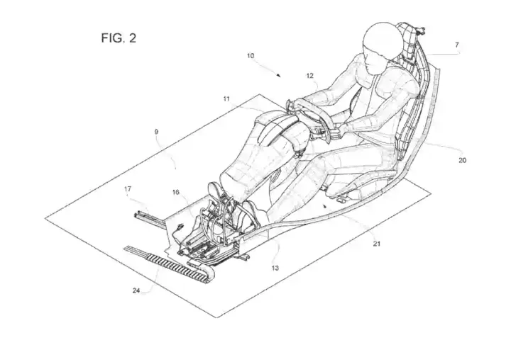 ferrari disegni brevetto postazione di guida scorrevole 9 w1024
